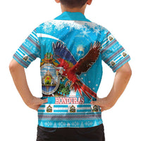 Honduras Christmas Family Matching Puletasi and Hawaiian Shirt Scarlet Macaw Feliz Navidad - Wonder Print Shop