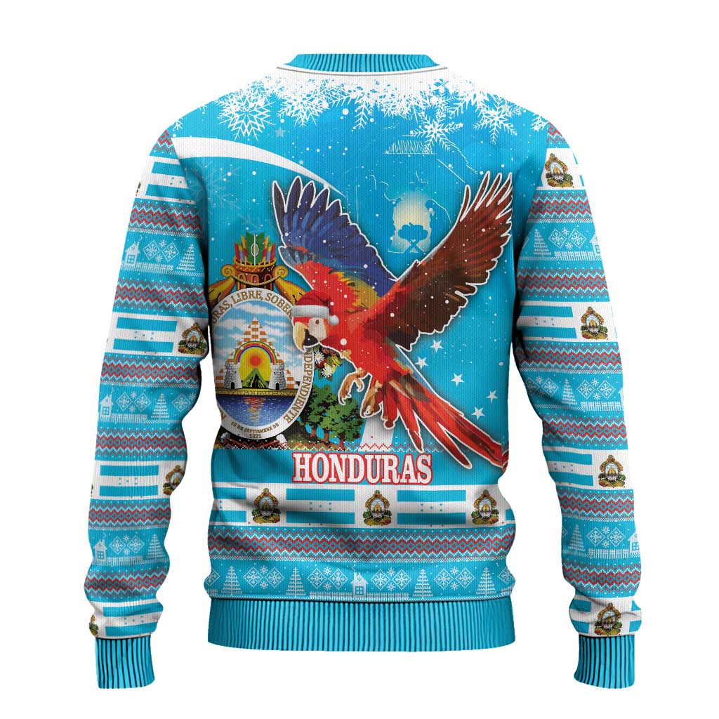 Honduras Christmas Ugly Christmas Sweater Scarlet Macaw Feliz Navidad - Wonder Print Shop