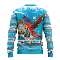 Honduras Christmas Ugly Christmas Sweater Scarlet Macaw Feliz Navidad - Wonder Print Shop