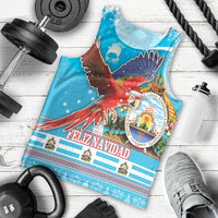 Honduras Christmas Men Tank Top Scarlet Macaw Feliz Navidad - Wonder Print Shop