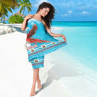 Honduras Christmas Sarong Scarlet Macaw Feliz Navidad - Wonder Print Shop