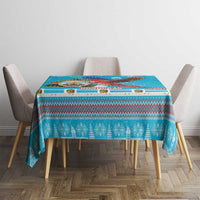 Honduras Christmas Tablecloth Scarlet Macaw Feliz Navidad - Wonder Print Shop