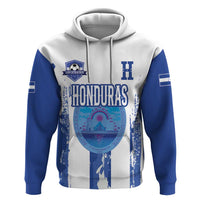 Custom Honduras Football Hoodie Los Catrachos Grunge Style - Wonder Print Shop