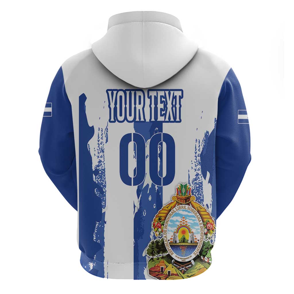 Custom Honduras Football Hoodie Los Catrachos Grunge Style - Wonder Print Shop