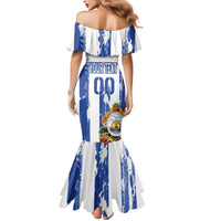 Custom Honduras Football Mermaid Dress Los Catrachos Grunge Style - Wonder Print Shop