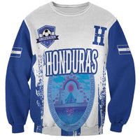 Custom Honduras Football Sweatshirt Los Catrachos Grunge Style - Wonder Print Shop