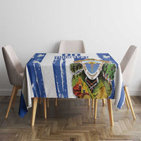 Custom Honduras Football Tablecloth Los Catrachos Grunge Style - Wonder Print Shop
