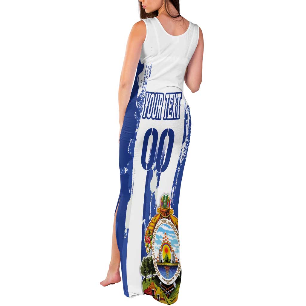 Custom Honduras Football Tank Maxi Dress Los Catrachos Grunge Style - Wonder Print Shop