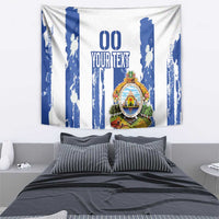 Custom Honduras Football Tapestry Los Catrachos Grunge Style - Wonder Print Shop