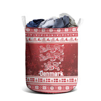 Denmark Christmas Laundry Basket Three Danish Lions - Wonder Print Shop
