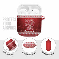 Denmark Christmas AirPods Case Three Danish Lions - Wonder Print Shop