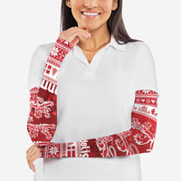 Denmark Christmas Arm Sleeves Three Danish Lions - Wonder Print Shop