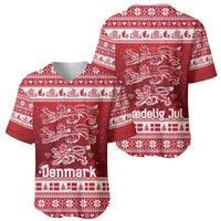 Denmark Christmas Baseball Jersey Three Danish Lions - Wonder Print Shop