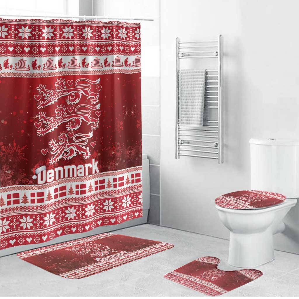 Denmark Christmas Bathroom Set Three Danish Lions - Wonder Print Shop