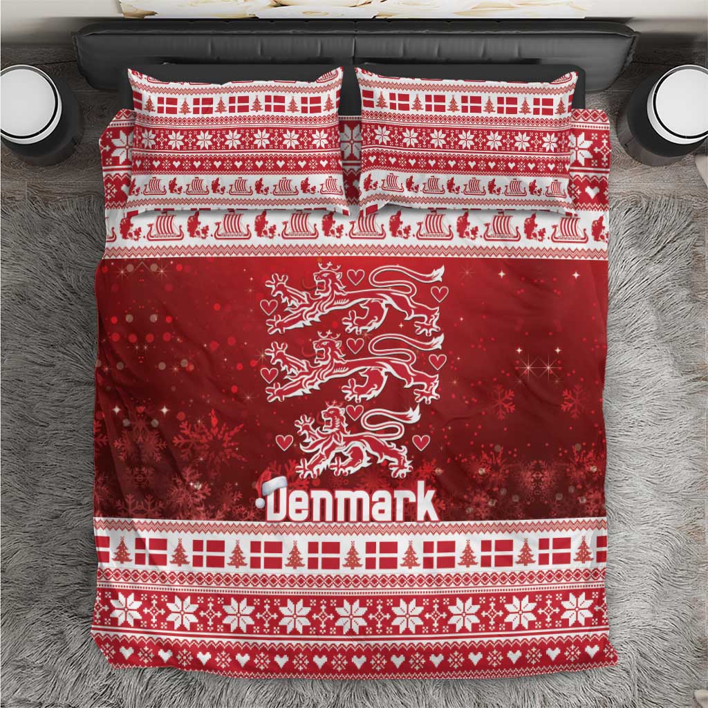 Denmark Christmas Bedding Set Three Danish Lions - Wonder Print Shop
