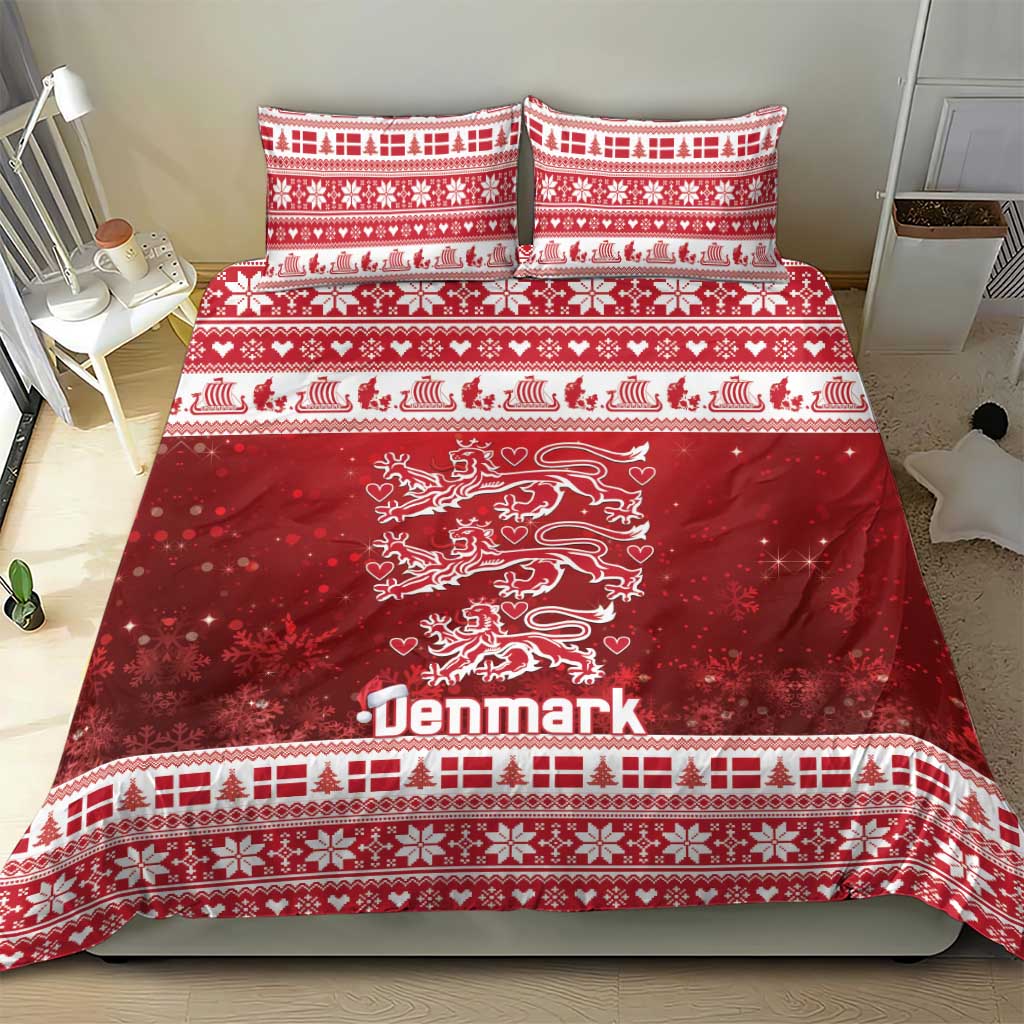 Denmark Christmas Bedding Set Three Danish Lions - Wonder Print Shop