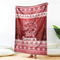 Denmark Christmas Blanket Three Danish Lions - Wonder Print Shop