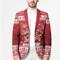 Denmark Christmas Blazer Three Danish Lions - Wonder Print Shop