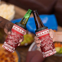 Denmark Christmas 4 in 1 Can Cooler Tumbler Three Danish Lions - Wonder Print Shop