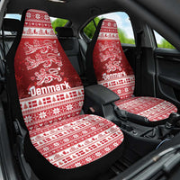 Denmark Christmas Car Seat Cover Three Danish Lions - Wonder Print Shop