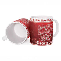 Denmark Christmas Ceramic Mug Three Danish Lions - Wonder Print Shop