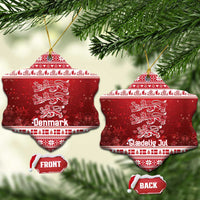 Denmark Christmas Ceramic Ornament Three Danish Lions - Wonder Print Shop