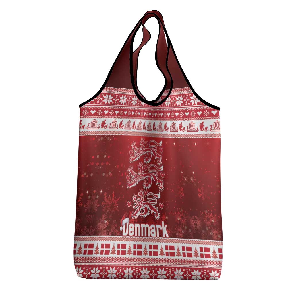Denmark Christmas Grocery Bag Three Danish Lions - Wonder Print Shop