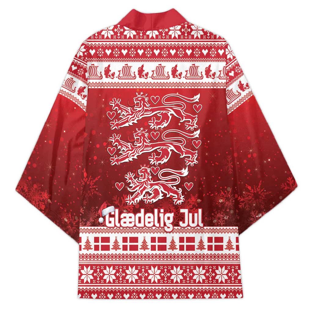Denmark Christmas Kimono Three Danish Lions - Wonder Print Shop