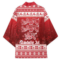 Denmark Christmas Kimono Three Danish Lions - Wonder Print Shop
