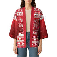 Denmark Christmas Kimono Three Danish Lions - Wonder Print Shop