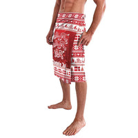 Denmark Christmas Lavalava Three Danish Lions - Wonder Print Shop