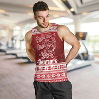 Denmark Christmas Men Tank Top Three Danish Lions - Wonder Print Shop