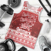 Denmark Christmas Men Tank Top Three Danish Lions - Wonder Print Shop