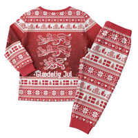 Denmark Christmas Pajama Set Three Danish Lions - Wonder Print Shop
