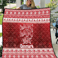 Denmark Christmas Quilt Three Danish Lions - Wonder Print Shop