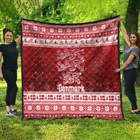 Denmark Christmas Quilt Three Danish Lions - Wonder Print Shop