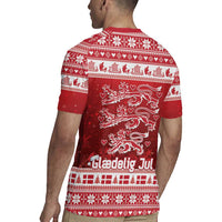 Denmark Christmas Rugby Jersey Three Danish Lions - Wonder Print Shop