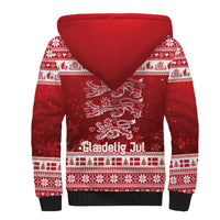 Denmark Christmas Sherpa Hoodie Three Danish Lions - Wonder Print Shop