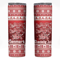 Denmark Christmas Skinny Tumbler Three Danish Lions - Wonder Print Shop