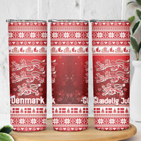 Denmark Christmas Skinny Tumbler Three Danish Lions - Wonder Print Shop