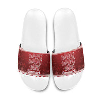 Denmark Christmas Slide Sandals Three Danish Lions - Wonder Print Shop