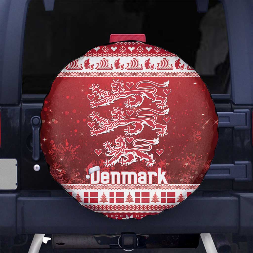Denmark Christmas Spare Tire Cover Three Danish Lions - Wonder Print Shop