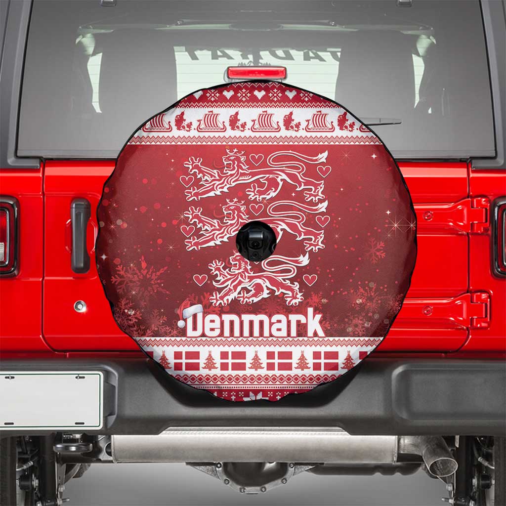 Denmark Christmas Spare Tire Cover Three Danish Lions - Wonder Print Shop