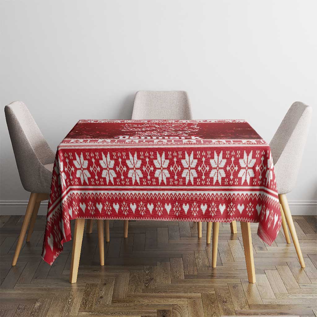 Denmark Christmas Tablecloth Three Danish Lions - Wonder Print Shop