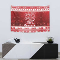 Denmark Christmas Tapestry Three Danish Lions - Wonder Print Shop