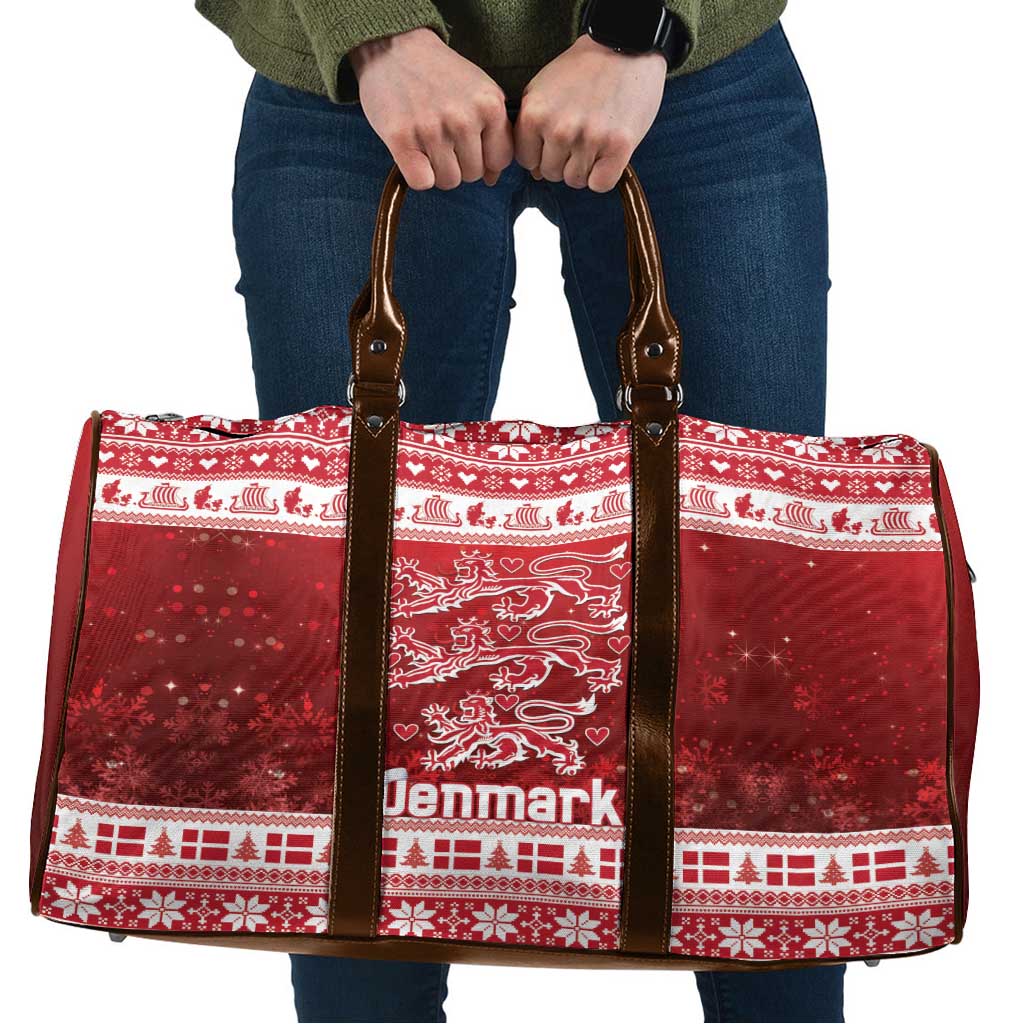 Denmark Christmas Travel Bag Three Danish Lions - Wonder Print Shop