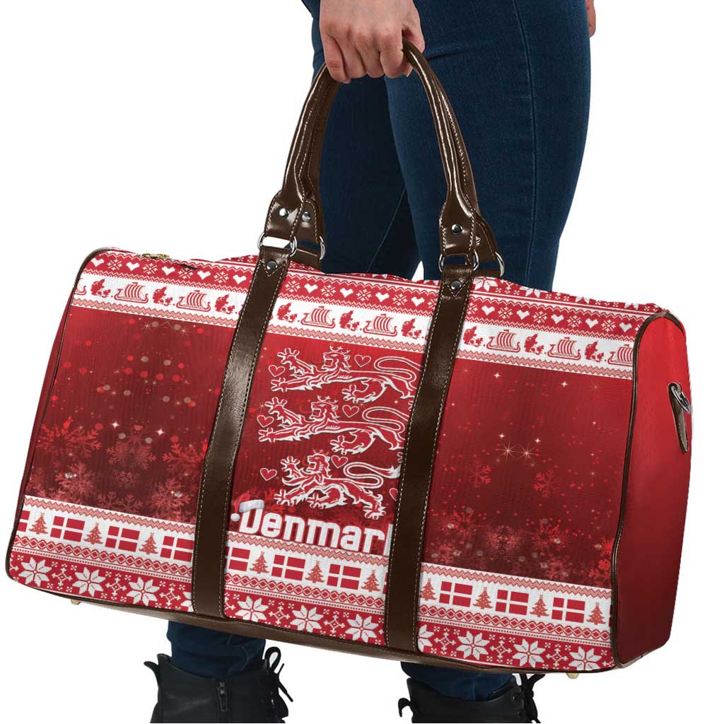 Denmark Christmas Travel Bag Three Danish Lions - Wonder Print Shop