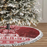 Denmark Christmas Tree Skirt Three Danish Lions - Wonder Print Shop