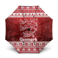 Denmark Christmas Umbrella Three Danish Lions - Wonder Print Shop