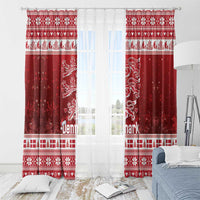 Denmark Christmas Window Curtain Three Danish Lions - Wonder Print Shop